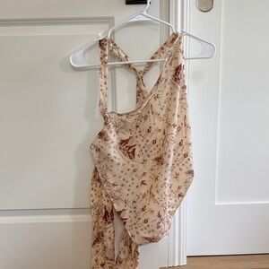 Patterned Wrap Silk Top